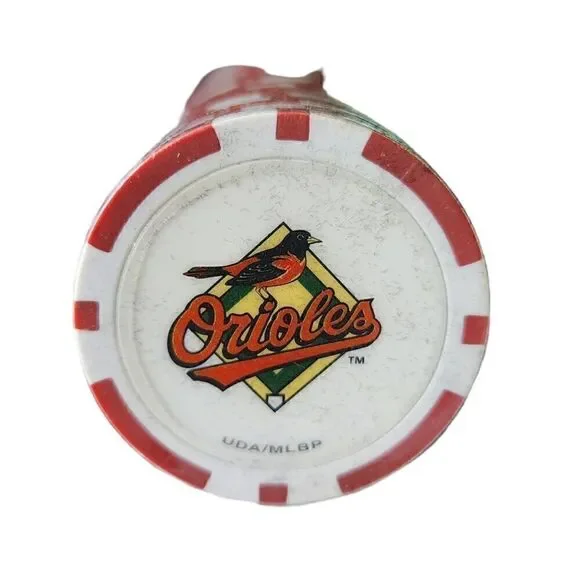Baltimore Orioles Poker Set Baseball 500 Clay Chips Casino Collectible Texas Hol - Picture 5 of 6